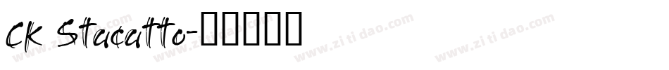 CK Stacatto字体转换